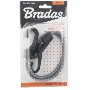 Obrazek Guma elastyczna z hakiem metalowym pokrytym PVC BUNGEE CORD HOOK 2szt. x 40cm