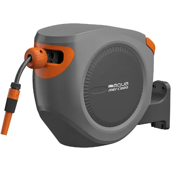 Obrazek Bęben automatyczny samozwijający z wężem ogrodowym 30 m
