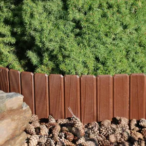 Obrazek Eko-palisada 17x100 cm brązowa