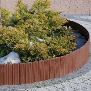 Obrazek Eko-palisada 17x100 cm brązowa