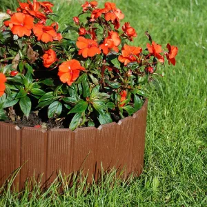 Obrazek Eko-palisada 17x100 cm brązowa