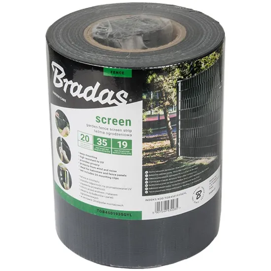 Obrazek Taśma ogrodzeniowa 19 cm x 35 m szara