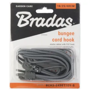 Obrazek Zestaw gum z hakiem PVC BUNGEE CORD HOOK 18cm / 25cm / 40cm