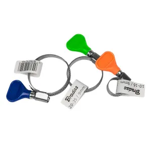 Obrazek Opaska ślimakowa nierdzewna 30-45 mm z motylkiem BSGRIPM 30-45/9