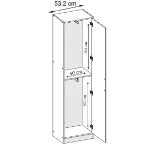 Obrazek Szafa Roj 1d Biały