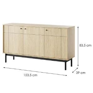 Obrazek Komoda Japandi K154 dąb linea