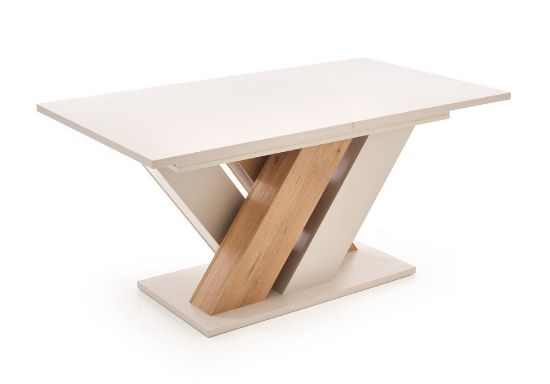 Obrazek Stół rozkładany Brands 160-200 cm kaszmir/dąb cremona