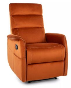 Obrazek Fotel wypoczynkowy rozkładany Solet M Velvet cynamon