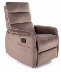 Obrazek Fotel wypoczynkowy rozkładany Solet M Velvet cappuccino
