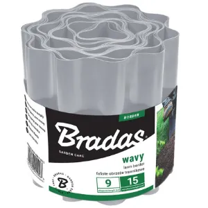 Obrazek Obrzeże faliste 9 m x 10 cm jasnoszare OBFLGY0910