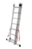 Obrazek Drabina aluminiowa 3-częściowa 3x7