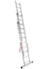 Obrazek Drabina aluminiowa 3-częściowa 3x9