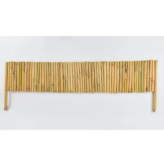 Obrazek Bambusowe ogrodzenie kwietnika 30 cm x 1 m 2x noga 15 cm 16/20 mm