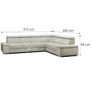 Obrazek Narożnik z funkcją spania Ester B+2F+R+3+B uniwersalny Majestic 603