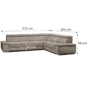 Obrazek Narożnik z funkcją spania Ester B+2F+R+3+B uniwersalny Majestic 605