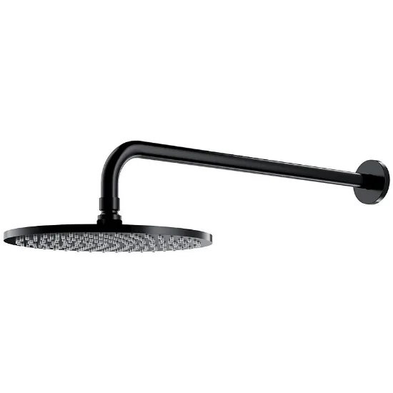 Obrazek Deszczownica z ramieniem Slimline Ø25 cm czarna