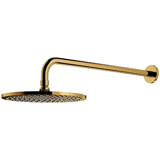 Obrazek Deszczownica z ramieniem Slimline Ø25 cm złota