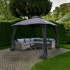 Obrazek Pawilon ogrodowy 3x3 m grafitowy
