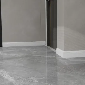 Obrazek Listwa przypodłogowa Parquet Mercado Premium 80 Biała Deco 2.2m