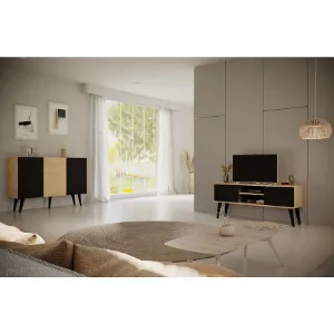 Obrazek Szafka RTV 160 Toronto Artisan/Czarny