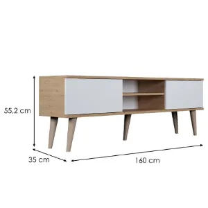 Obrazek Szafka RTV 160 Toronto Artisan/Biały