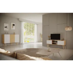 Obrazek Szafka RTV 120 Toronto Artisan/Biały