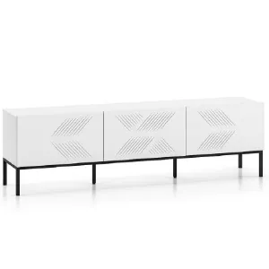 Obrazek Szafka RTV Clearing 04 biały/czarna