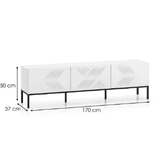 Obrazek Szafka RTV Clearing 04 biały/czarna