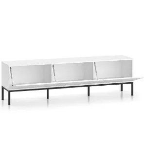 Obrazek Szafka RTV Clearing 04 biały/czarna