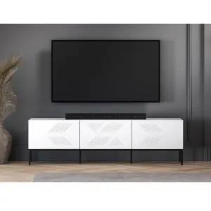 Obrazek Szafka RTV Clearing 04 biały/czarna