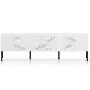 Obrazek Szafka RTV Clearing 04 biały/czarne