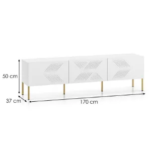 Obrazek Szafka RTV Clearing 04 biały/złote