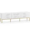 Obrazek Szafka RTV Clearing 04 biały/złota