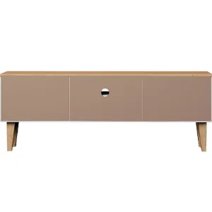 Obrazek Szafka RTV 120 Denver Biały/Hikora