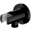 Obrazek Przyłącze kątowe z uchwytem czarne
