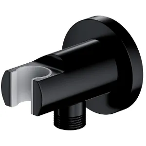 Obrazek Przyłącze kątowe z uchwytem czarne