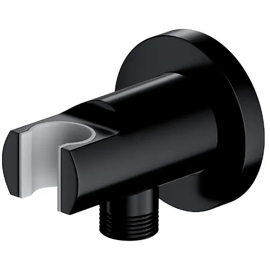 Obrazek Przyłącze kątowe z uchwytem czarne