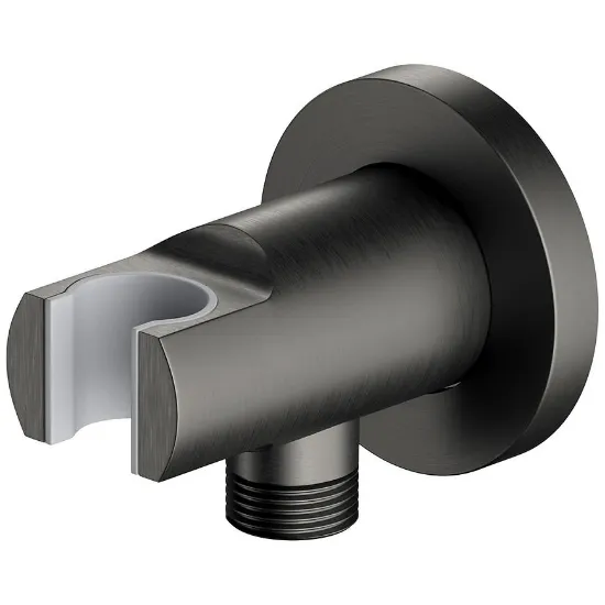 Obrazek Przyłącze kątowe z uchwytem grafit