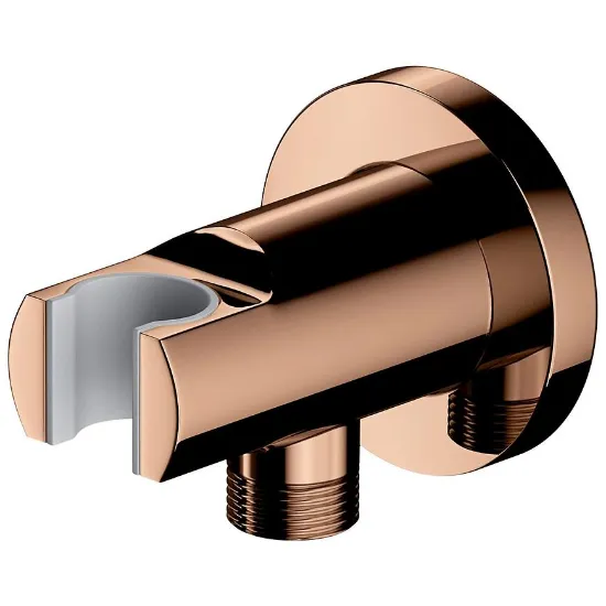 Obrazek Przyłącze kątowe z uchwytem miedź