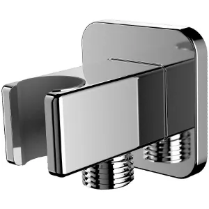 Obrazek Przyłącze kątowe z uchwytem chrom