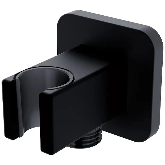 Obrazek Przyłącze kątowe z uchwytem czarne