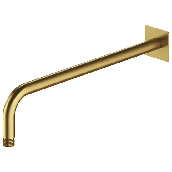 Obrazek Ramię prysznicowe ścienne 40 cm złoty szczotkowany