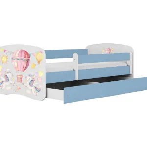 Obrazek Łóżko dziecięce Babydreams+SZ+M niebieski 70x140 balonik