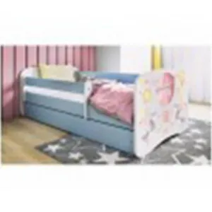 Obrazek Łóżko dziecięce Babydreams+SZ+M niebieski 70x140 balonik