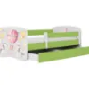 Obrazek Łóżko dziecięce Babydreams+SZ+M zielony 70x140 balonik