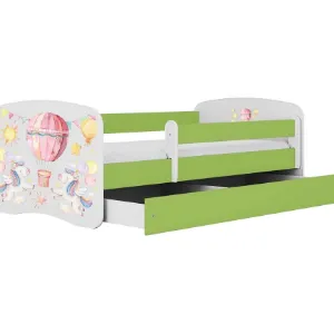 Obrazek Łóżko dziecięce Babydreams+SZ+M zielony 70x140 balonik