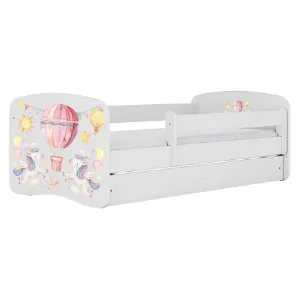 Obrazek Łóżko dziecięce Babydreams+SZ+M biały 80x160 balonik