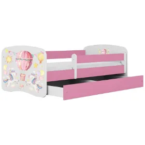 Obrazek Łóżko dziecięce Babydreams+SZ+M różowy 80x160 balonik