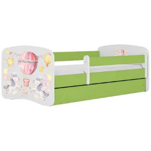 Obrazek Łóżko dziecięce Babydreams+SZ+M zielony 80x160 balonik