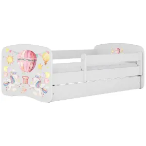 Obrazek Łóżko dziecięce Babydreams+SZ+M biały 80x180 balonik